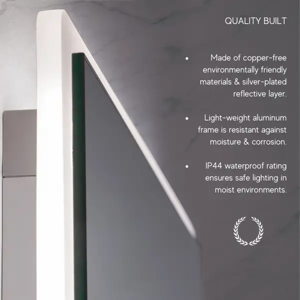 Zeek 24"x36" Backlit LED Rectangular Bathroom Wall Mirror MA2436, photo 6 of 11