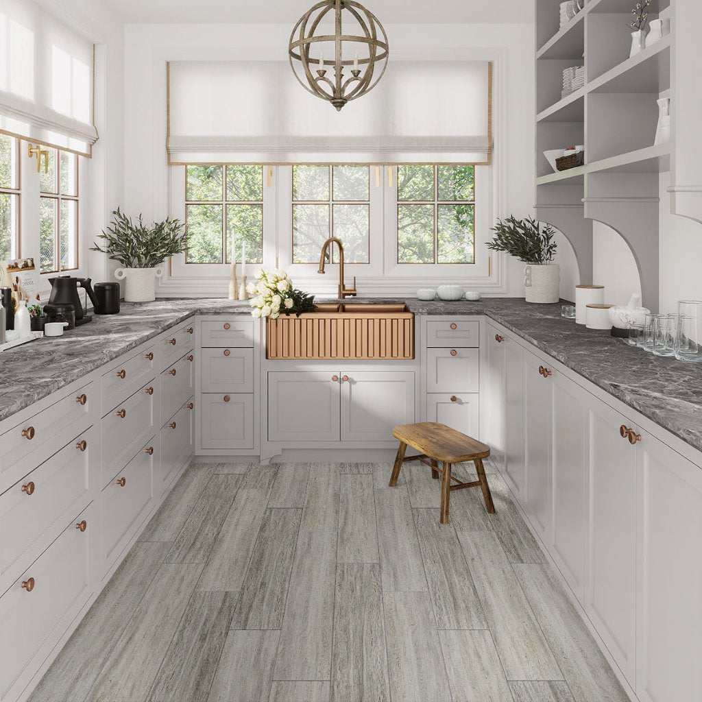 Gray 8x48 Matte Porcelain Large Format Tile (6 pack, 15.49 sq ft/case), photo 3 of 3