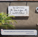 Personalized Rustic Pool Sign