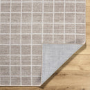 Anicet Checkered Washable Wool Area Rug