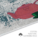 Boston Design 2 Piece Bathroom Rugs Set | Mutlicolor