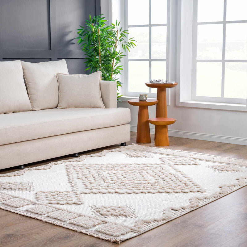 Rosales Cream High&Low Area Rug