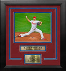 Zack Wheeler in Action Philadelphia Phillies 8" x 10" Framed Baseball Photo with Engraved Autograph by Dynasty Sports & Framing