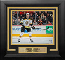 Zdeno Chara in Action Boston Bruins 8" x 10" Framed Hockey Photo by Dynasty Sports & Framing