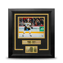 Zdeno Chara in Action Boston Bruins 8" x 10" Framed Hockey Photo with Engraved Autograph by Dynasty Sports & Framing
