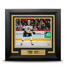 Zdeno Chara in Action Boston Bruins 8" x 10" Framed Hockey Photo by Dynasty Sports & Framing