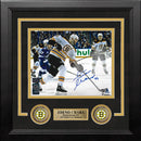 Zdeno Chara in Action Boston Bruins Autographed 8" x 10" Framed Hockey Photo by Dynasty Sports & Framing