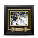 Zdeno Chara in Action Boston Bruins Autographed 8" x 10" Framed Hockey Photo by Dynasty Sports & Framing