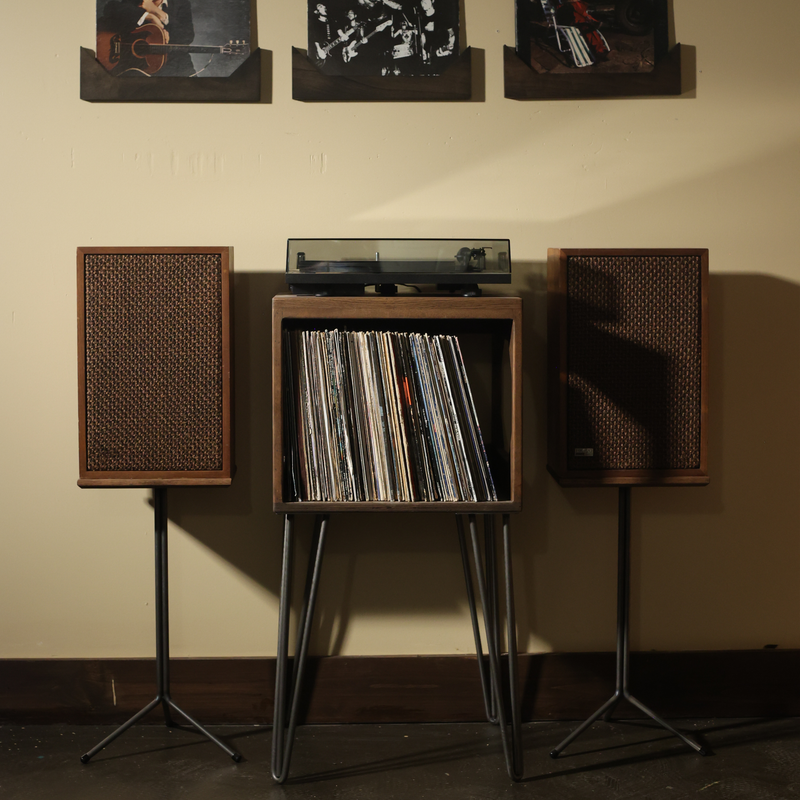 The Zenith Tallboy - Vinyl Record Storage Turntable Stand