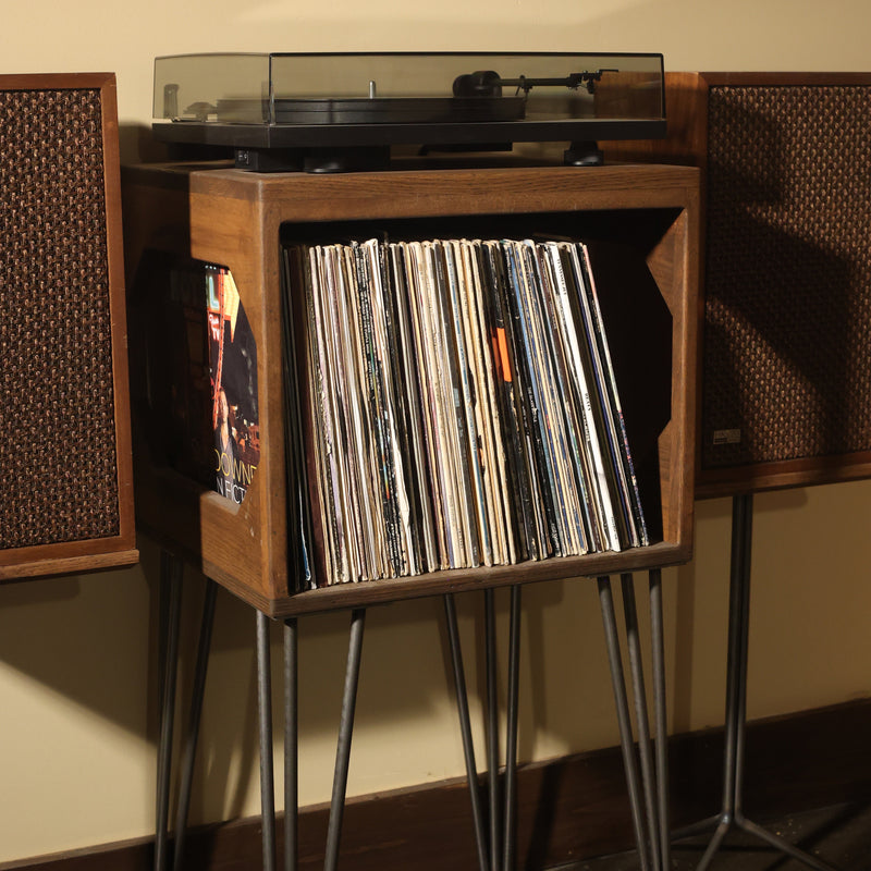 The Zenith Tallboy - Vinyl Record Storage Turntable Stand