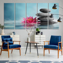 Zen Serenity Triptych Canvas Art, Lotus Flower and Balancing by MyGreatCanvas | Canvas Wall Art Prints | Photo Prints & Wall Decor