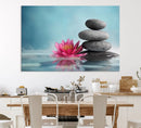 Zen Serenity Triptych Canvas Art, Lotus Flower and Balancing by MyGreatCanvas | Canvas Wall Art Prints | Photo Prints & Wall Decor