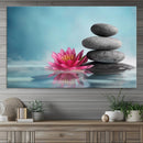 Zen Serenity Triptych Canvas Art, Lotus Flower and Balancing by MyGreatCanvas | Canvas Wall Art Prints | Photo Prints & Wall Decor
