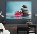 Zen Serenity Triptych Canvas Art, Lotus Flower and Balancing by MyGreatCanvas | Canvas Wall Art Prints | Photo Prints & Wall Decor