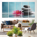 Zen Serenity Triptych Canvas Art, Lotus Flower and Balancing by MyGreatCanvas | Canvas Wall Art Prints | Photo Prints & Wall Decor