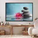 Zen Serenity Triptych Canvas Art, Lotus Flower and Balancing by MyGreatCanvas | Canvas Wall Art Prints | Photo Prints & Wall Decor