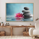 Zen Serenity Triptych Canvas Art, Lotus Flower and Balancing by MyGreatCanvas | Canvas Wall Art Prints | Photo Prints & Wall Decor