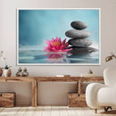Zen Serenity Triptych Canvas Art, Lotus Flower and Balancing by MyGreatCanvas | Canvas Wall Art Prints | Photo Prints & Wall Decor