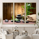 Zen Serenity Triptych Canvas Art, Pink Lotus Flower and by MyGreatCanvas | Canvas Wall Art Prints | Photo Prints & Wall Decor