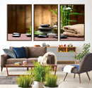 Zen Serenity Triptych Canvas Art, Pink Lotus Flower and by MyGreatCanvas | Canvas Wall Art Prints | Photo Prints & Wall Decor
