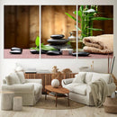 Zen Serenity Triptych Canvas Art, Pink Lotus Flower and by MyGreatCanvas | Canvas Wall Art Prints | Photo Prints & Wall Decor