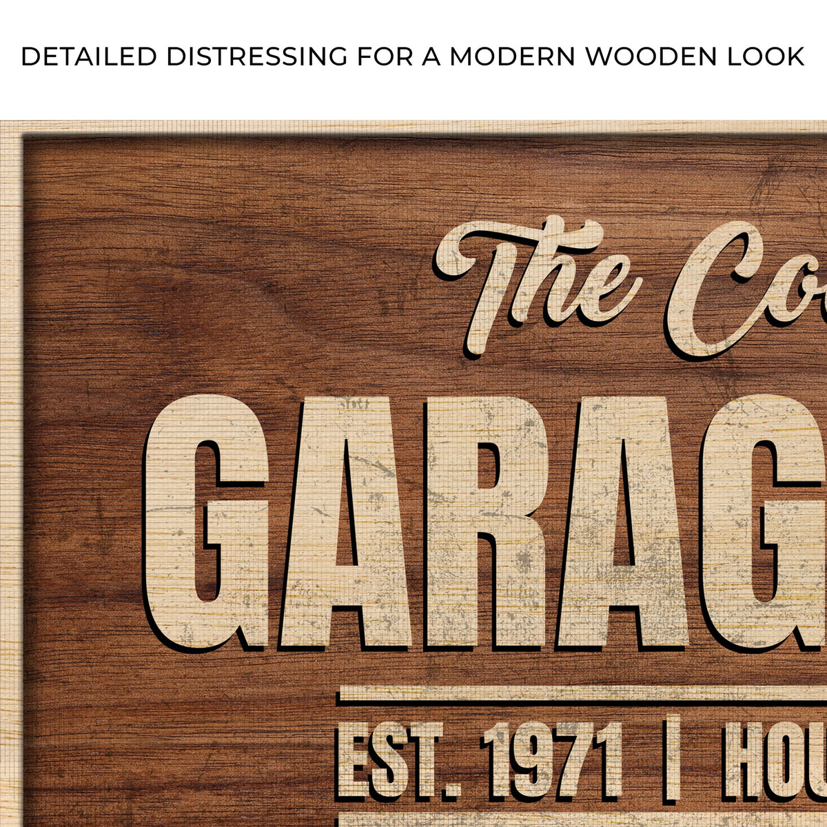 Rustic Garage Bar Wood Sign, photo 4 of 7