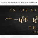 Joshua 24:15 - We Will Serve The Lord Sign III