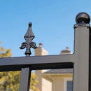 16x8 ft Dual Swing Driveway Gate with Star Pattern by Chery Industrial
