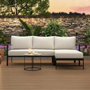 U_style Outdoor L-Shaped Sofa with Iron Frame,Weather-Resistant Patio Sofa Set with Ultra-Thick Cushions,Comfortable Seating for 3,Ideal for Patio, Balcony,and Garden by Montret
