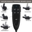 Black Leatheraire Heat Massage Recliner