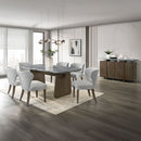Dillon - Server With Marble Top - Natural / Walnut by Unique Piece Furniture