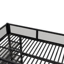 Loft Bed With 4 Tier Shelves And Storage