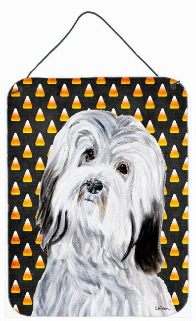 Havanese Candy Corn Halloween Wall or Door Hanging Prints SC9665DS1216