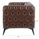 Square Arm Removable Cushion 3 Seater Sofa by HouseOfZazla