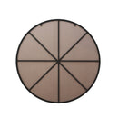 39" Wall Mounted Black Circular Mirror, for Bathroom, Living Room, Bedroom Wall Decor