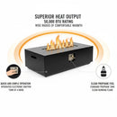 Propane / Natural Gas Fire Pit Table, 50,000 BTU - Charcoal by HouseOfZazla
