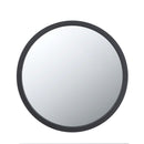 Circle Wall Mirror With Wooden Frame for Living Room