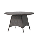 Corsica Round Dining Table - Brown by HouseOfZazla