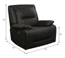 Neely - Power Motion Glider Recliner - Charcoal Fabric by Unique Piece Furniture