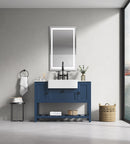 40x24 LED Lighted Bathroom Wall Mounted Mirror with High Lumen+Anti-Fog Separately Control+Dimmer Function