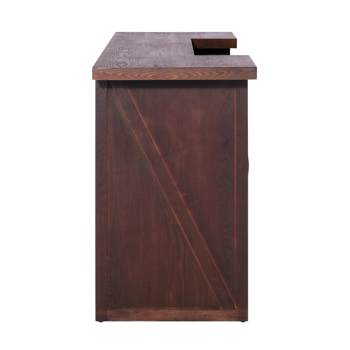 41.35"H Bar Table or Wine Cabinet - Brown Antique, photo 4 of 10