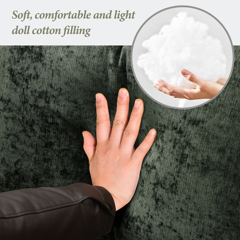 84" Convertible Sectional Sofa, Modern Chenille L-Shaped Sofa Couch with Reversible Chaise Lounge, Fit for Living Room, Apartment (2 Pillows)