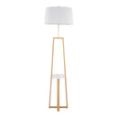 Cosmo Shelf Contemporary Glam Floor Lamp