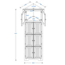 Tall Storage Cabinet With Doors And 4 Shelves For Living Room, Kitchen, Office, Bedroom, Bathroom, Modern