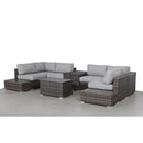 Wicker Sectional Seating Group With Cushions by Unique Piece Furniture