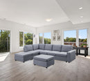 Marley - 7 Seat Reversible Modular Sectional Sofa With Ottoman by Unique Piece Furniture
