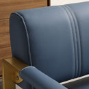 Modern Upholstery Accent Loveseat Sofa For Living Room 2 Seater With Metal Arms by HouseOfZazla