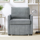 Upholstered Convertible Sleeper Sofa With 5 Position Backrest, Side Pockets, Storage by Unique Piece Furniture