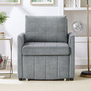 Upholstered Convertible Sleeper Sofa With 5 Position Backrest, Side Pockets, Storage by HouseOfZazla