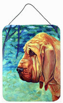 Bloodhound Thoughtful Aluminium Metal Wall or Door Hanging Prints